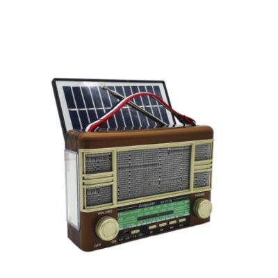 Rádio Retrô Am/Fm– Placa Solar Recarregável